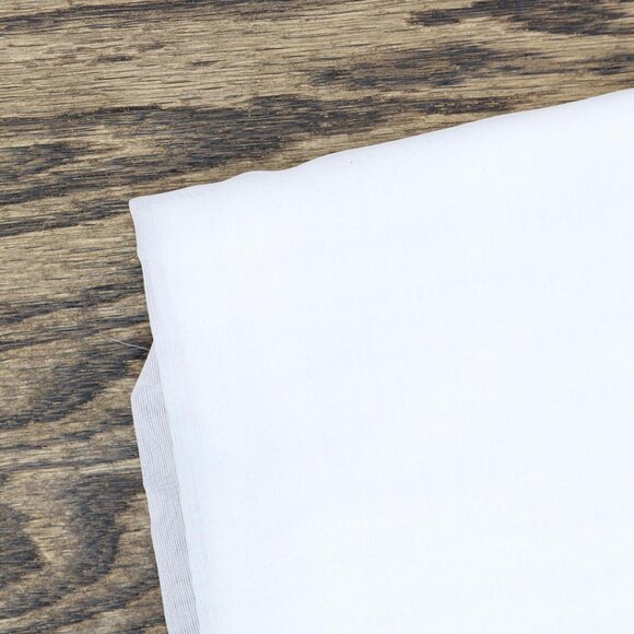 NEW Regal Home Voile Solid Rod Pocket Ascot Valance Ivory White 54" x 20" - Picture 5 of 7